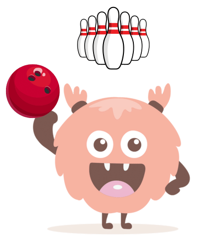 Tafels bowlen rekenspelletje